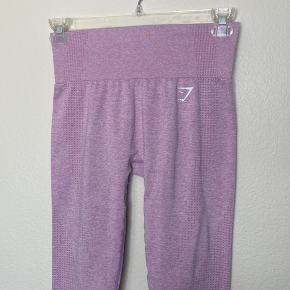 Gymshark vital seamless leggings heathered pink EUC see measurements - Picture 2 of 5